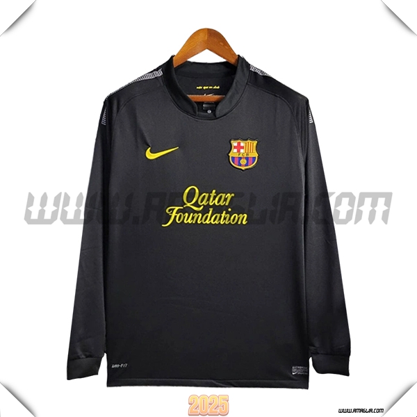 Seconda Maglia Retro FC Barcellona Maniche lunghe 2011/2012
