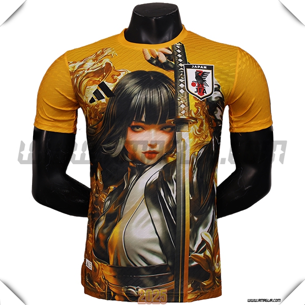 Maglia Squadra Giappone Edizione speciale 2025 2026 GIALLO