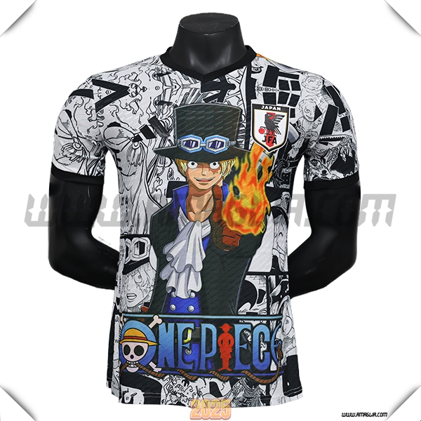 Maglia Squadra Giappone Edizione speciale 2025 2026 Bianco/Nero