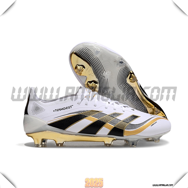 Adidas Scarpe Da Calcio 25 Predator Elite FG Bianco/Giallo/Nero