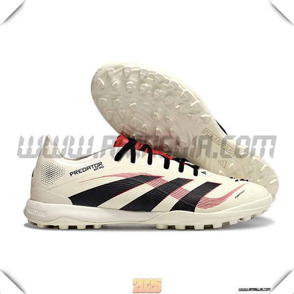Adidas Scarpe Da Calcio PREDATOR 25 ELITE TF BOOTS Beige/Nero/Rosso