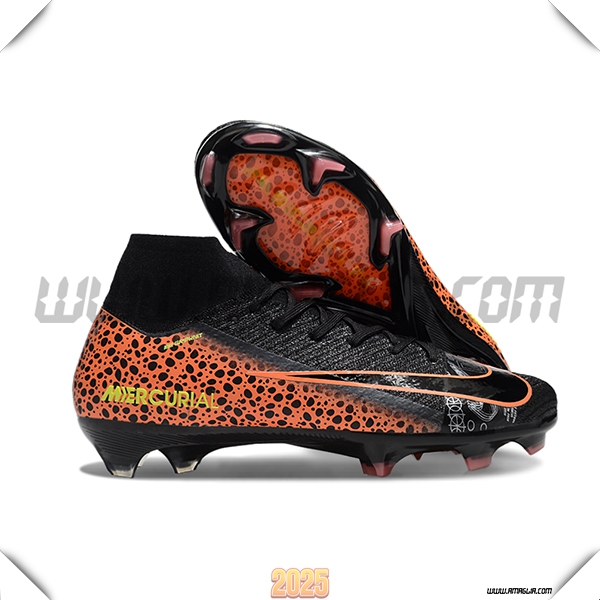 Nike Scarpe Da Calcio Air Zoom Mercurial Superfly IIX Elite FG Nero/Arancia