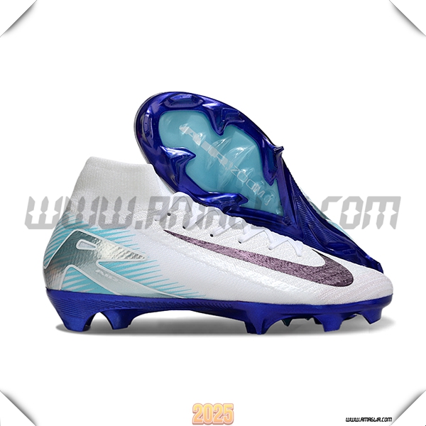 Nike Scarpe Da Calcio Air Zoom Mercurial Superfly IIX Elite FG Bianco/Blu/viola