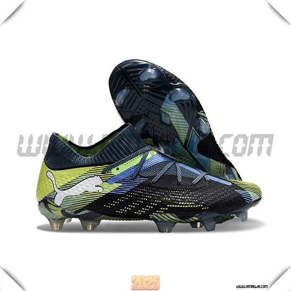 PUMA Scarpe Da Calcio FUTURE 7 ULTIMATE FG/AG Nero/Verde/Blu