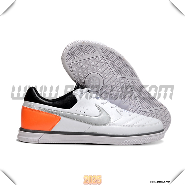Nike Scarpe Da Calcio Gato IC Bianco/Grigio/Nero/Arancia