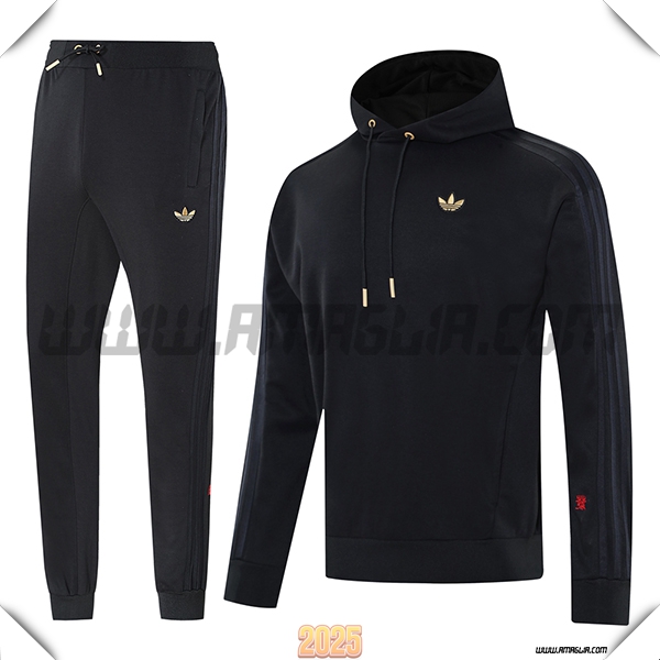 Giacca Con Cappuccio Tuta Adidas Nero 2025 2026