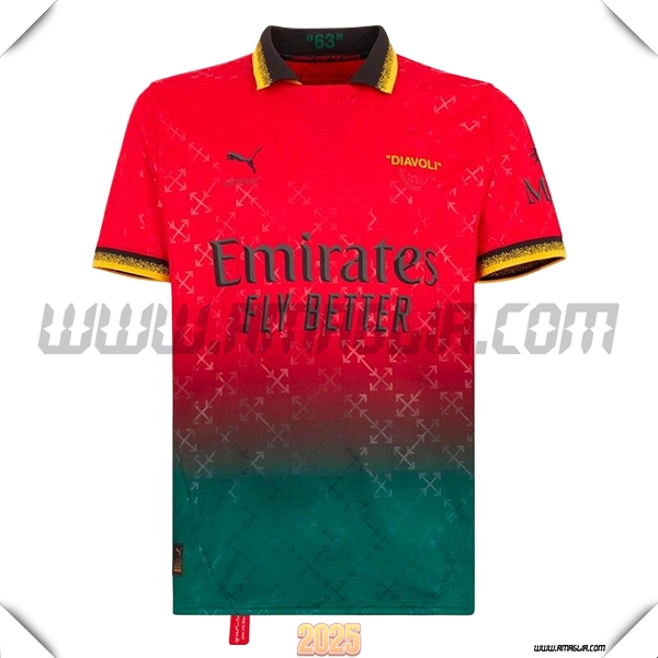 Nuovo Maglia da AC Milan Quarto 2024 2025 Rosso