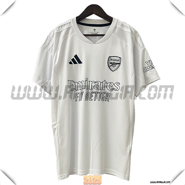 Maglia Calcio Arsenal Edizione speciale 2025 2026 Bianco