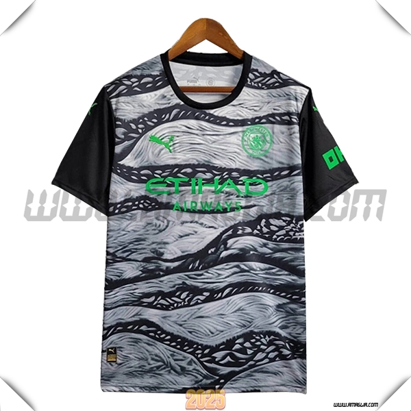 Maglia Calcio Manchester City Edizione speciale 2025 2026 Grigio