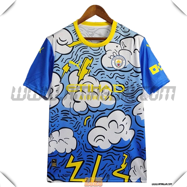 Maglia Calcio Manchester City Edizione speciale 2025 2026 Blu