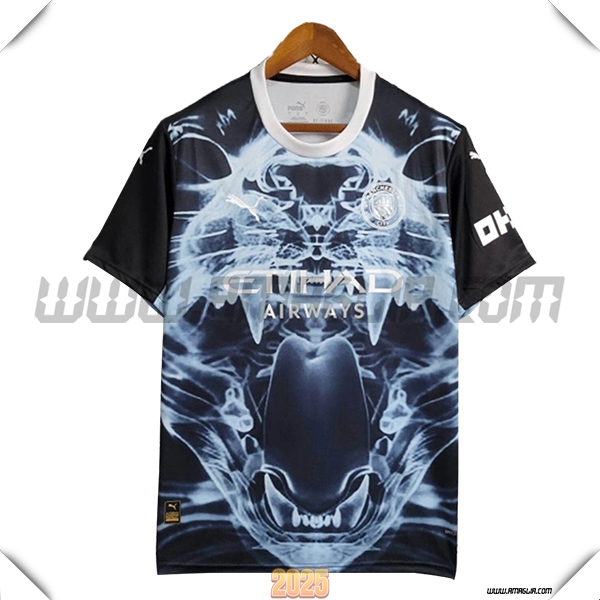Maglia Calcio Manchester City Edizione speciale 2025 2026 Azzurro chiaro