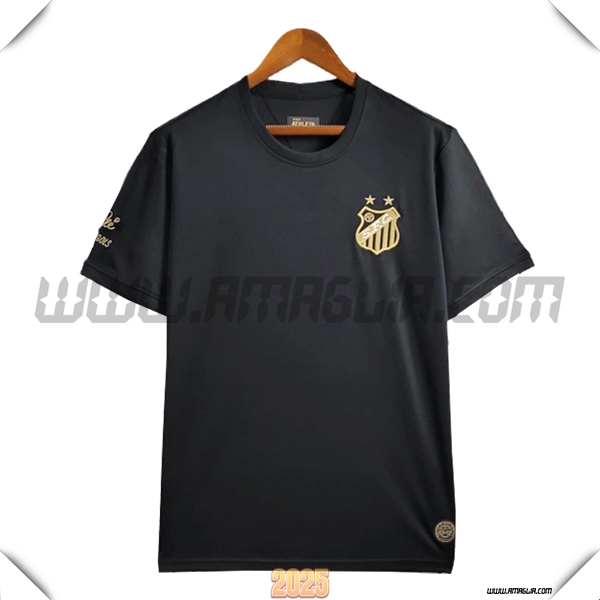 Maglia Calcio Santos FC Edizione commemorativa 2025 2026 Nero