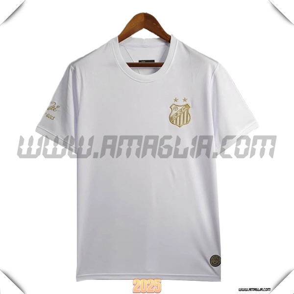 Maglia Calcio Santos FC Edizione commemorativa 2025 2026 Bianco