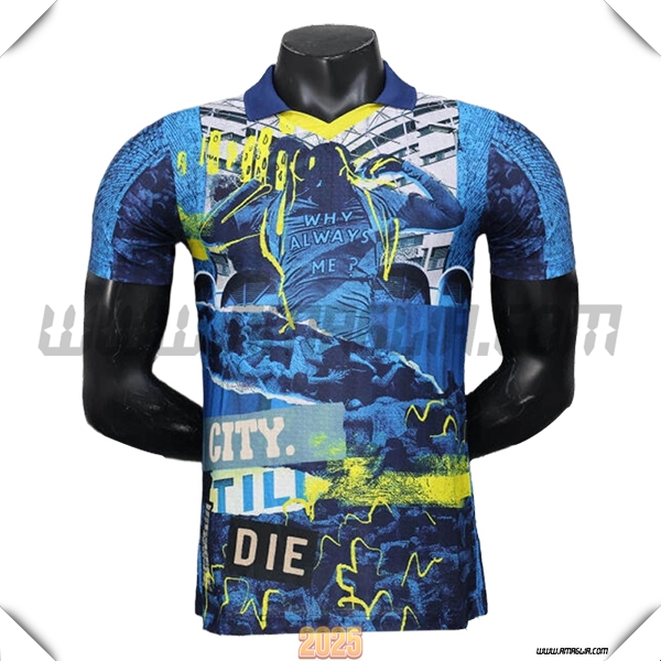 Maglia Calcio Manchester City Edizione speciale 2025 2026 Blu