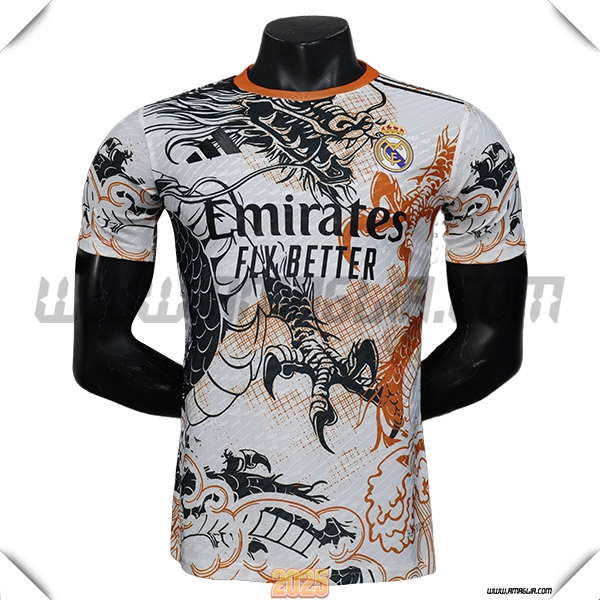 Maglia Calcio Real Madrid Edizione speciale 2025 2026 Bianco