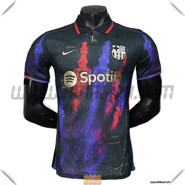 Maglia Calcio FC Barcellona Edizione speciale 2025 2026 Viola/Rosso