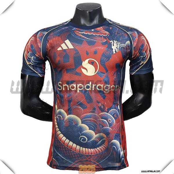 Maglia Calcio Manchester United Edizione speciale 2025 2026 Rosso