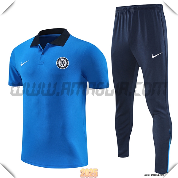 Kit Maglia Polo FC Chelsea Blu 2025 2026