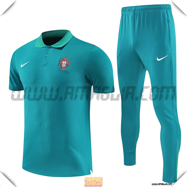 Kit Maglia Polo Portogallo Verde 2025 2026