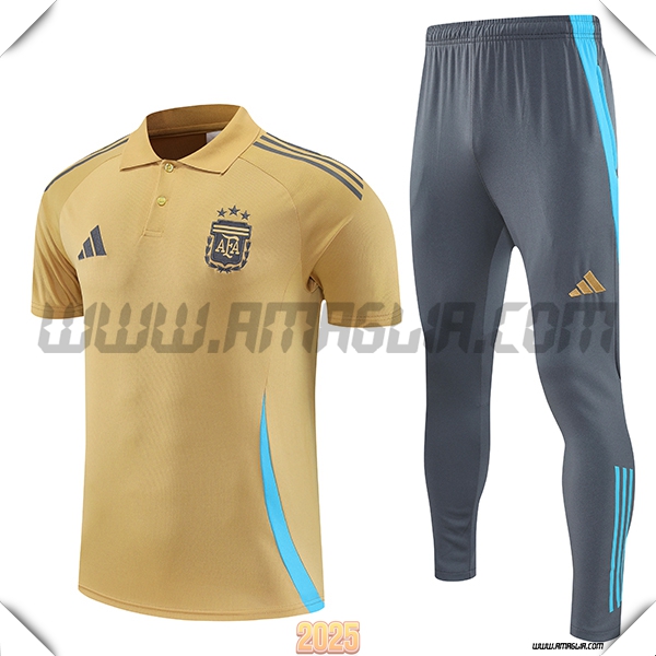 Kit Maglia Polo Argentina Giallo 2025 2026
