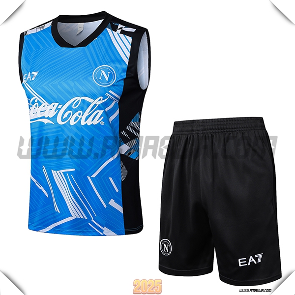 Kit Canotta Allenamento SSC Napoli Blu 2025 2026