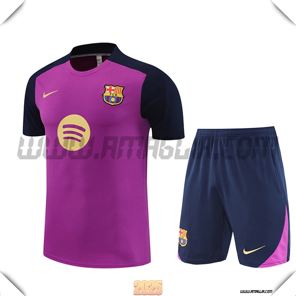 Kit Maglia Allenamento FC Barcellona viola 2025 2026