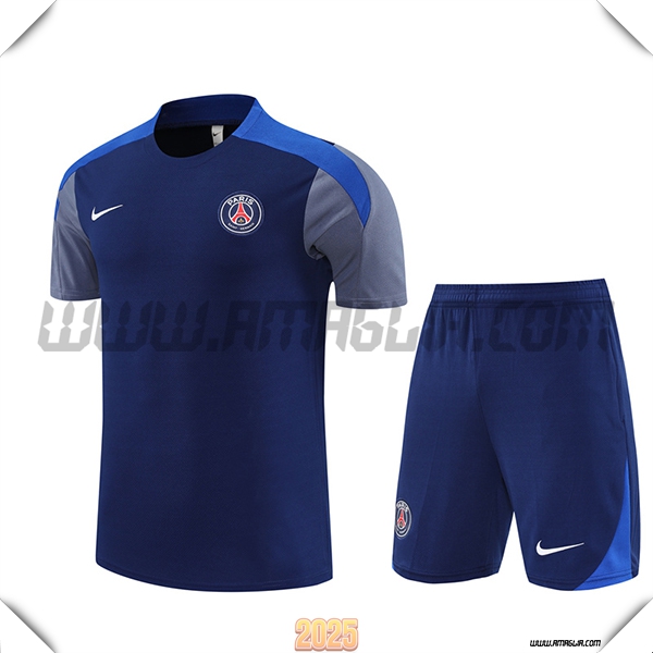 Kit Maglia Allenamento PSG Blu Reale 2025 2026
