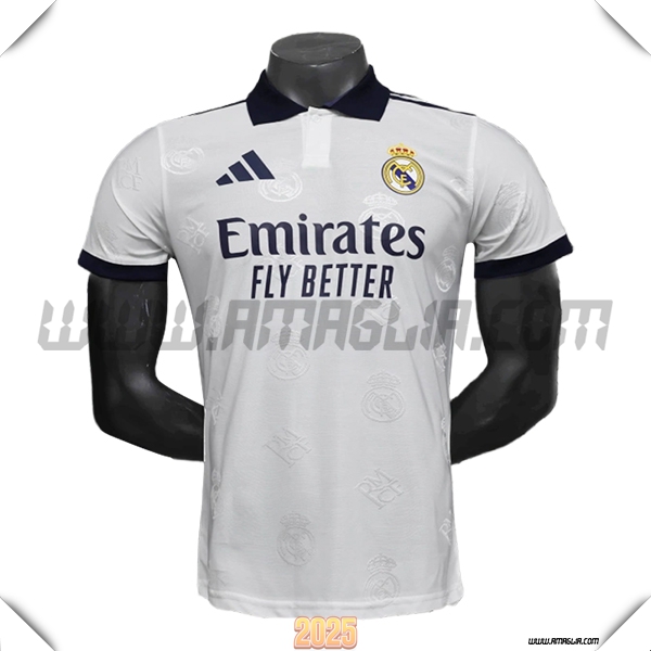 Maglia Polo Real Madrid Bianco 2025 2026