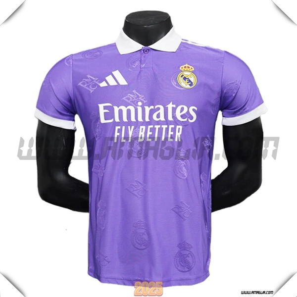Maglia Polo Real Madrid viola 2025 2026