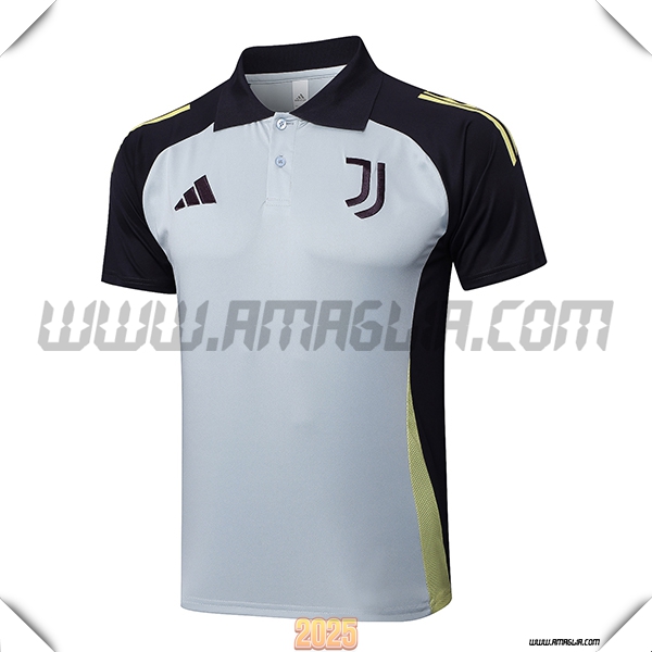 Maglia Polo Juventus Grigio/Nero 2025 2026