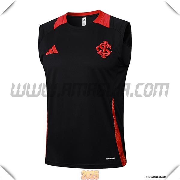 Canotta Allenamento Internacional Nero/Rosso 2025 2026