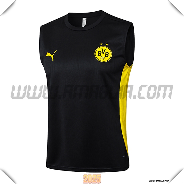 Canotta Allenamento Dortmund Nero/Giallo 2025 2026