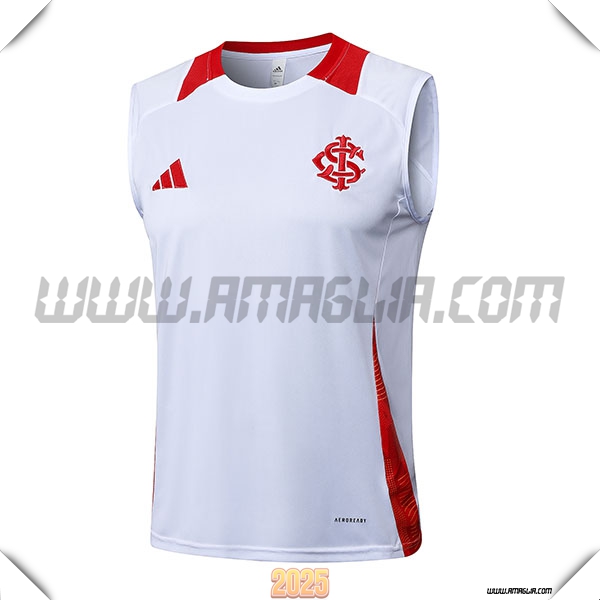 Canotta Allenamento Internacional Bianco/Rosso 2025 2026