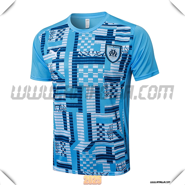 T Shirt Allenamento Marsiglia Blu 2025 2026