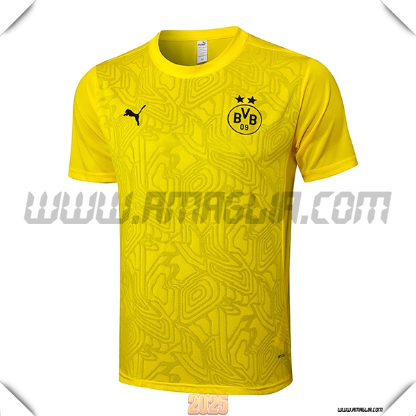 T Shirt Allenamento Dortmund Giallo 2025 2026