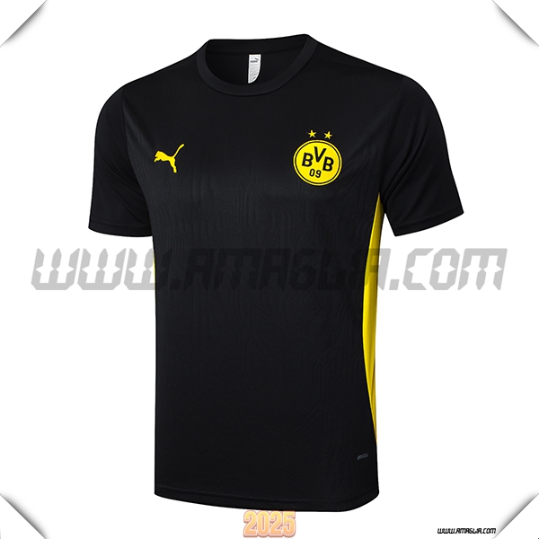 T Shirt Allenamento Dortmund Nero/Giallo 2025 2026