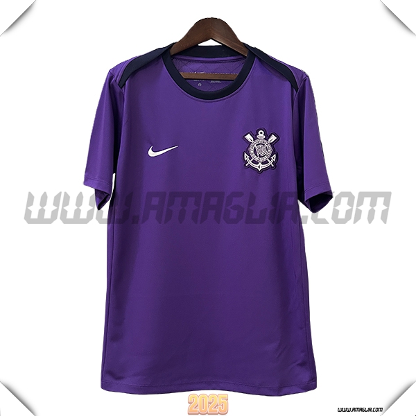 T Shirt Allenamento Corinthians viola/Nero 2025 2026