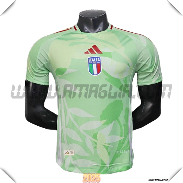T Shirt Allenamento Italia Verde 2025 2026