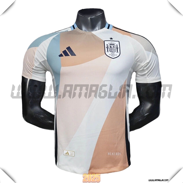 T Shirt Allenamento Spagna Bianco/Arancia/Blu 2025 2026