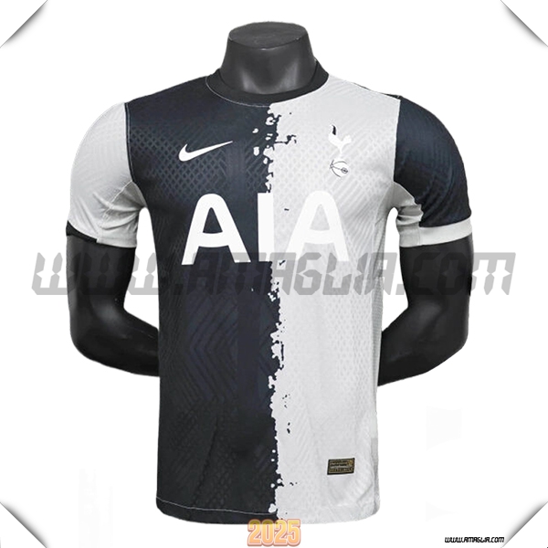 T Shirt Allenamento Tottenham Hotspur Nero/Bianco 2025 2026