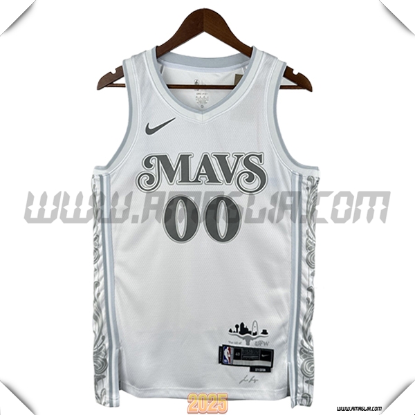 Maglia Dallas Mavericks (CHRISTIE #00) 2025/26 Bianco/Grigio