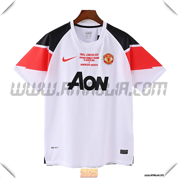 Seconda Maglia Calcio Manchester United Retro 2011/2012