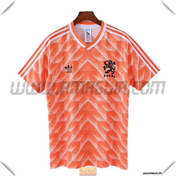 Prima Maglia Calcio Paesi Bassi Retro 1988