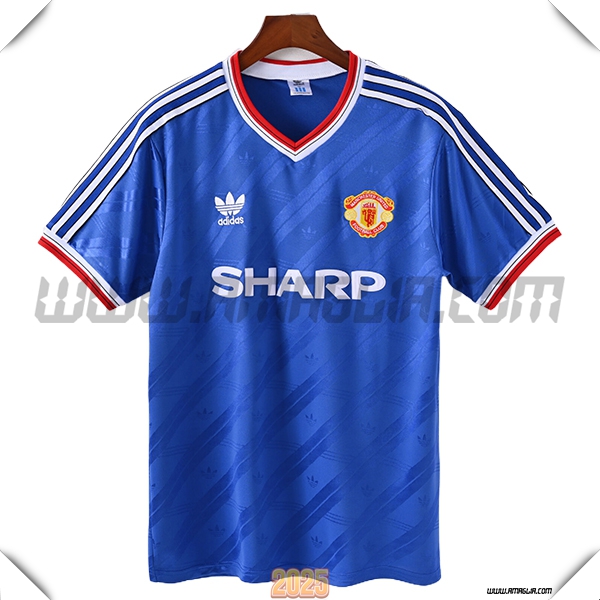 Seconda Maglia Calcio Manchester United Retro 1986