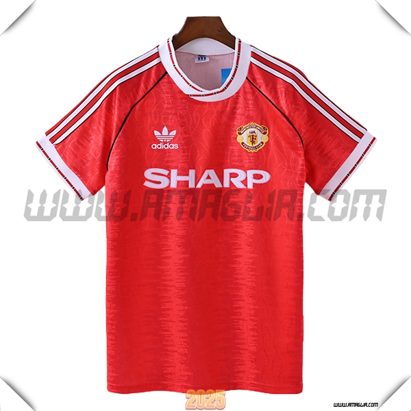 Prima Maglia Calcio Manchester United Retro 1991/1992