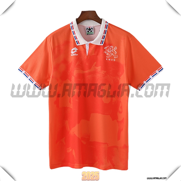 Prima Maglia Calcio Paesi Bassi Retro 1996