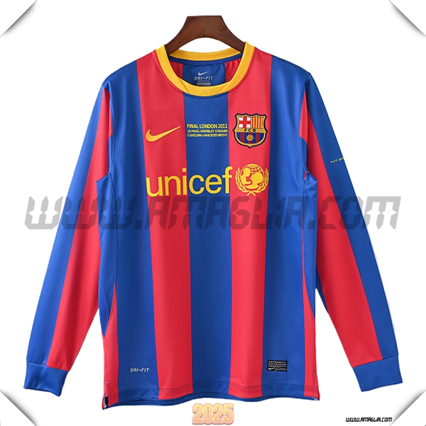 Prima Maglia Retro FC Barcellona Maniche lunghe 2010/2011