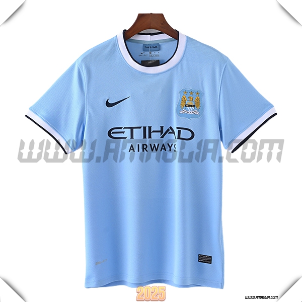 Prima Maglia Calcio Manchester City Retro 2013/2014