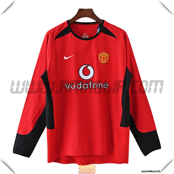 Prima Maglia Retro Manchester United Maniche lunghe 2002/2003