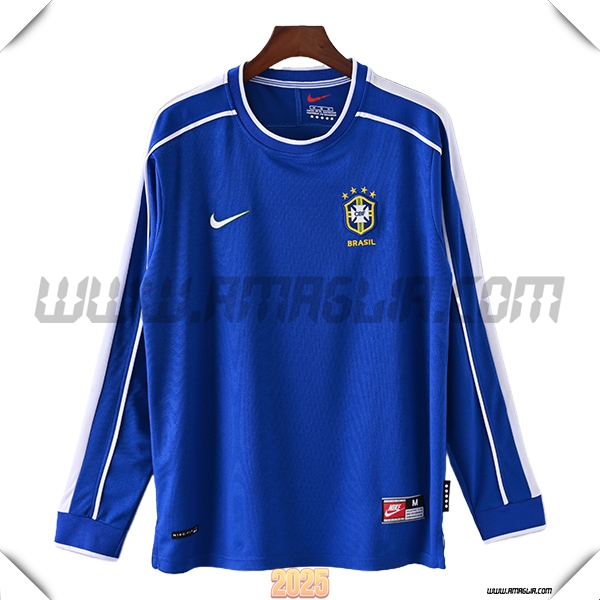 Seconda Maglia Retro Brasile Maniche lunghe 1998